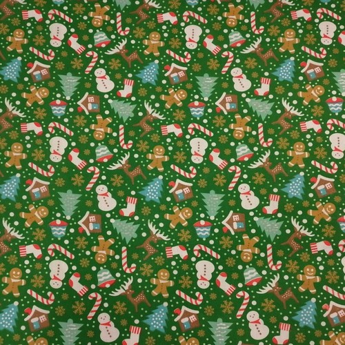 Polycotton fabric christmas - polycotton,
