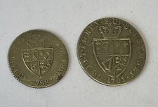 2 x Victorian Spade Gaming Tokens - George III - Good Old Days