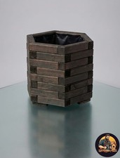 Beautiful Hexagonal Brown Pot