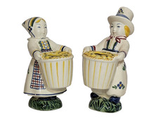 Vintage Pair Faience Vases