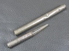 Vintage nickel plated pocket agate burnisher old tool