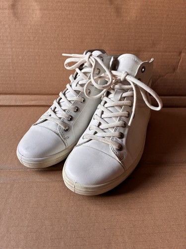 Ecco soft white leather high - soft,