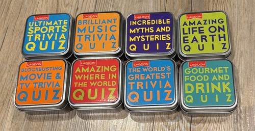 Lagoon tabletop quizzes tin - 8x,