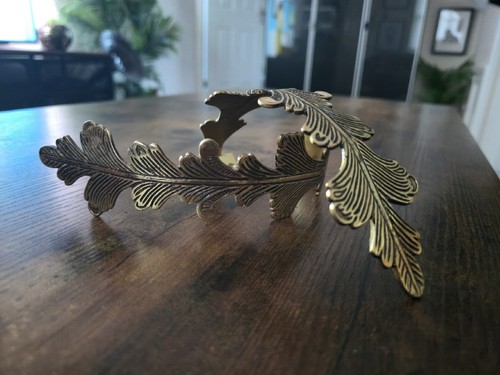 Vintage brass curtain tie - curtain,
