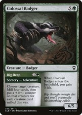 [MTG] Colossal Badger // Dig Deep (223) (CLB) LP-HP