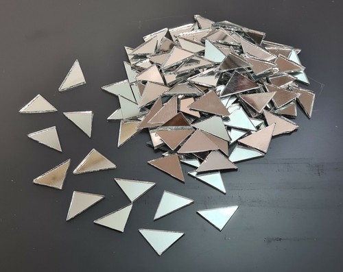 100 pieces silver triangle - silver,