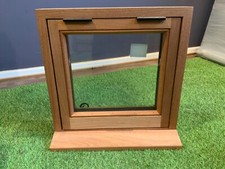 Sapele Wood Hardwood Window Flat Pack 450mm x 450mm Self Assembly Unassembled