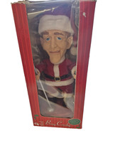 2001 Gemmy Animated Singing & Swinging Bing Crosby Santa Doll W/Box