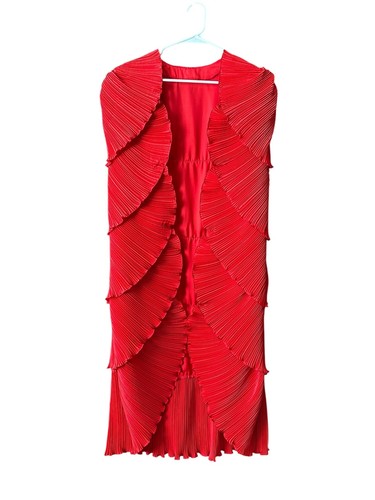 Vintage 90s red pleated - vintage,