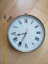 Vintage brass, Ship clock, Antique Working Good conditions, HMS Lion