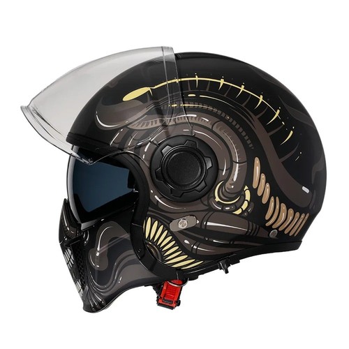 Full face open motorcycle - face,