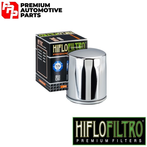 Chrome oil filter - filter, harley