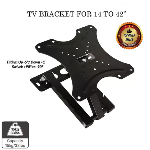 Wall bracket tilt swivel - tv,