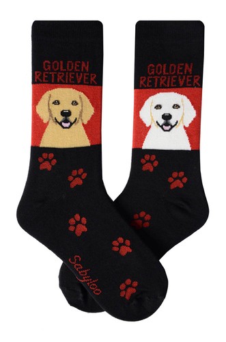 Golden retriever crew socks - retriever,
