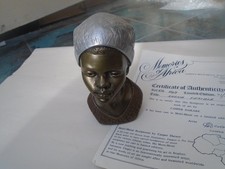 SHONA FEMALE by CASPER  DARARE   Limited edition bronze bust & paperwork 71/300