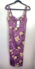 Zara Purple Floral Satin