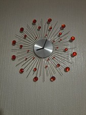 Pretty Embellished Large Spike Clocks For The Wall 50cms width