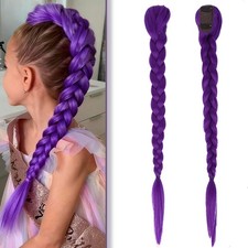 Rumi Hair Long Purple Braid