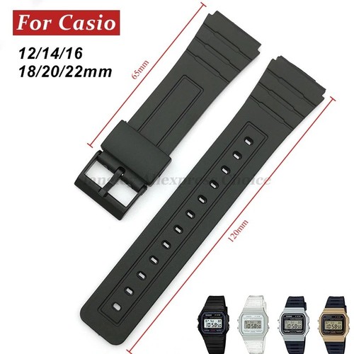 18mm black replacement strap - 18mm,