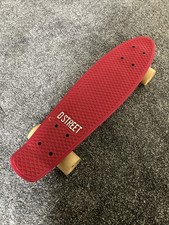 D Street Skateboard Red VGC Like Penny Boards