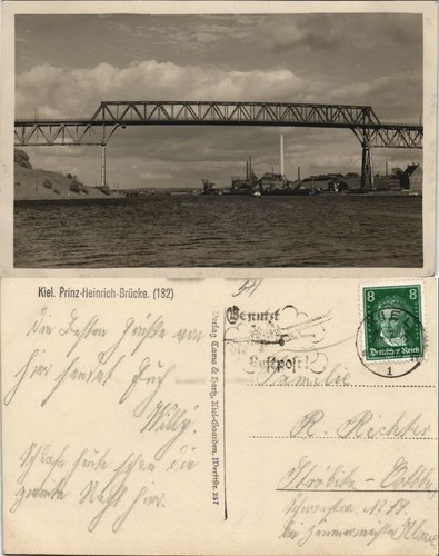 Postcard holtenau kiel - postcard, holtenau-kiel