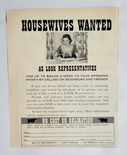 1950s housewives wanted - 1950s,