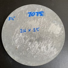 7075 T6 Aluminium Round Bar 216mm x 25mm billet rod block plate 8.5"