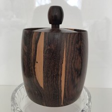 Barrel-shape Wooden Round Jar