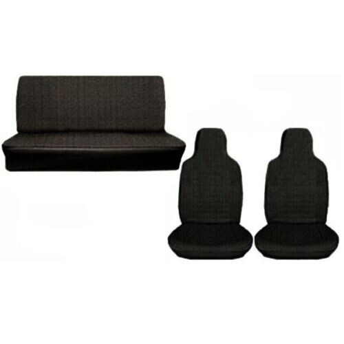 Black vinyl seat covers full - vinyl,