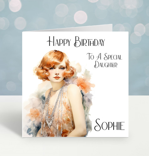 Personalised art deco birthday - personalised,