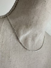 🆕 Argento Vivo 925 Sterling Silver Chain Necklace Link Adjustable | Without Tag