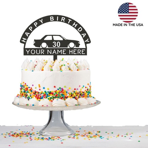 Bmw e30 cake topper birthday - bmw,