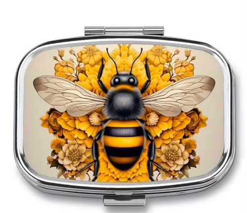 Pill box pot - pill, metal