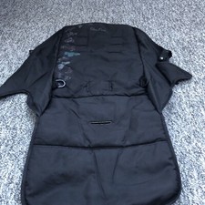 Silver Cross Pop Seat Fabric Black  With Butterflies Fabric Only Butterflies