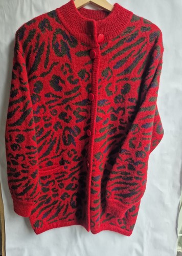 Vintage 80s mohair cardigan - vintage,