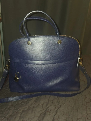 Furla black pebbled - furla, leather