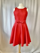 Red Fit & Flare Short Dress