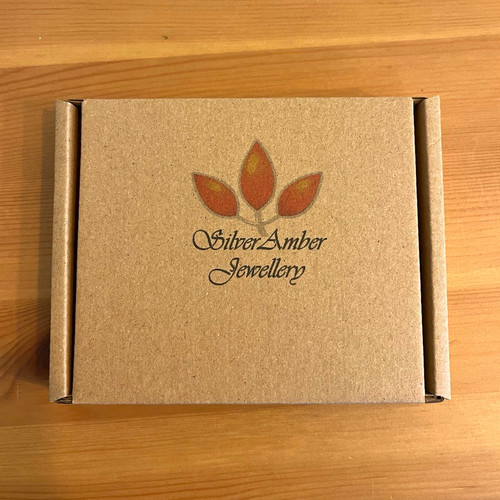 Silver amber jewellery - amber, baltic