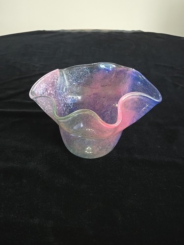 Art glass vase michael hopko - glass,