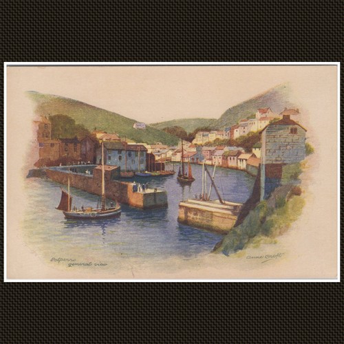 Polperro general view printed - polperro,