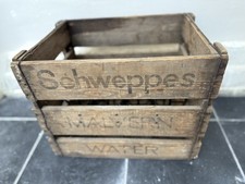 Vintage Schweppes Malvin Water Bottle Crate
