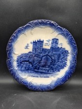 Victorian Flo Blue Durham Cathedral Porcelain 9" Plate