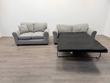 Lisbon Fabric 2 & 2 Seater Sofa Bed – Grey
