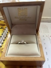 GIA Certified  Diamond Platinum Engagement Ring