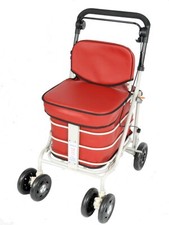 Shopping trolley with seat and - trolley,