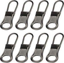 8Pcs Zipper Pull Replacement, Zipper Pullers Detachable Zipper Tab Repair Handle