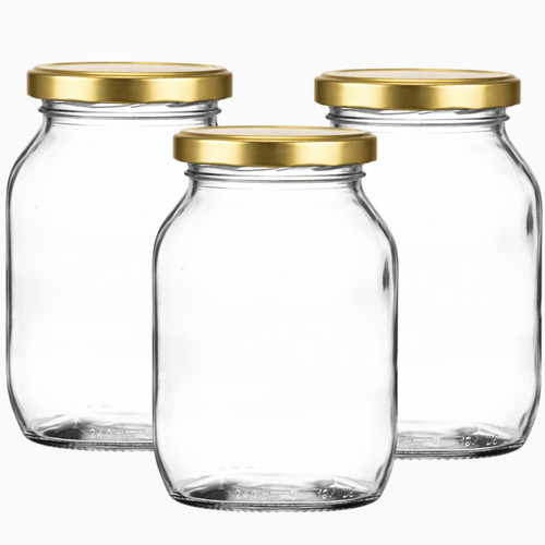 Half gallon glass pickle - half, &