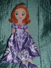 DISNEY PARKS SOFIA THE FIRST 20" SOFIA DOLL PLUSH SOFT TOY (A)