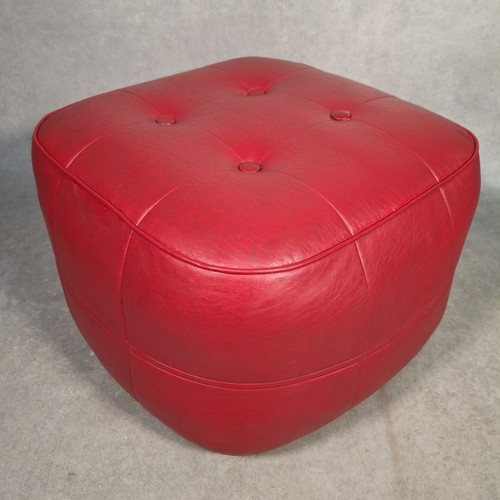 Vintage footstool pouffe - footstool,