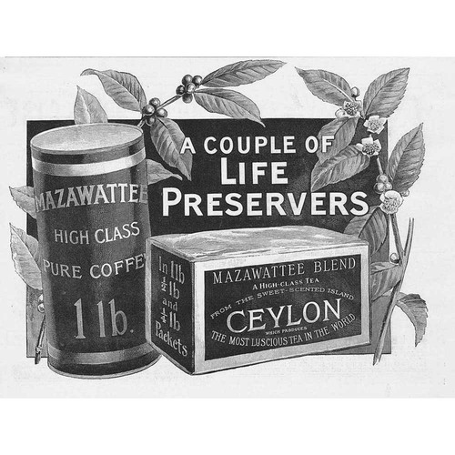 Mazawattee tea couple of - a,